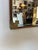 Wood 70's Vintage Asian Style Wood and Accent Brass Wall Mirror For Sale - Image 7 of 11