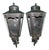 1940s Black Iron Lanterns - a Pair For Sale