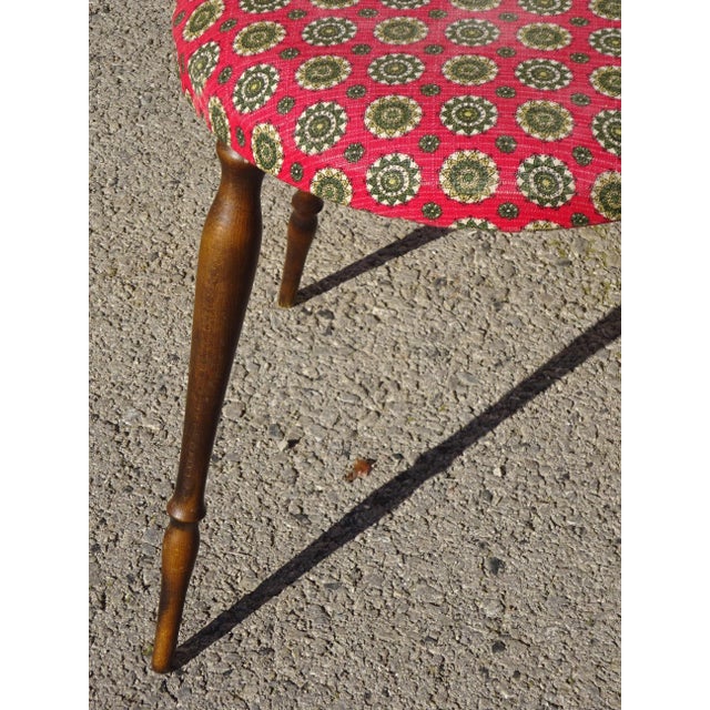 Wood and Fabric Chairs, Set of 2 For Sale - Image 9 of 18