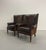 2000 - 2009 Vintage Bernhardt Leather and Cowhide Wingback Chairs - Pair For Sale - Image 5 of 8