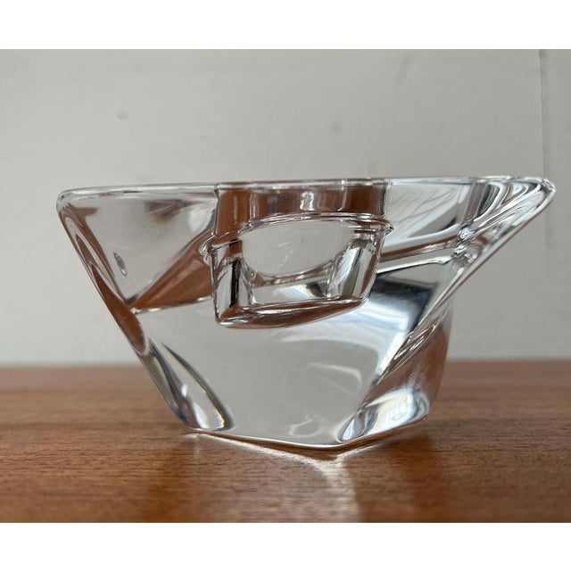 Vintage Tornado Series Crystal Glass Candleholder by Jan Johanssen for Orrefors, Sweden For Sale - Image 11 of 18