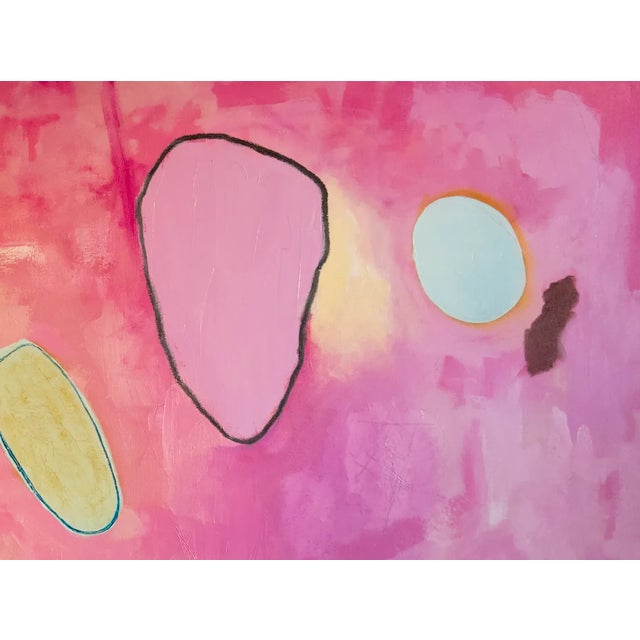 Contemporary Play #10 Pink Abstract Oil Painting For Sale - Image 3 of 6
