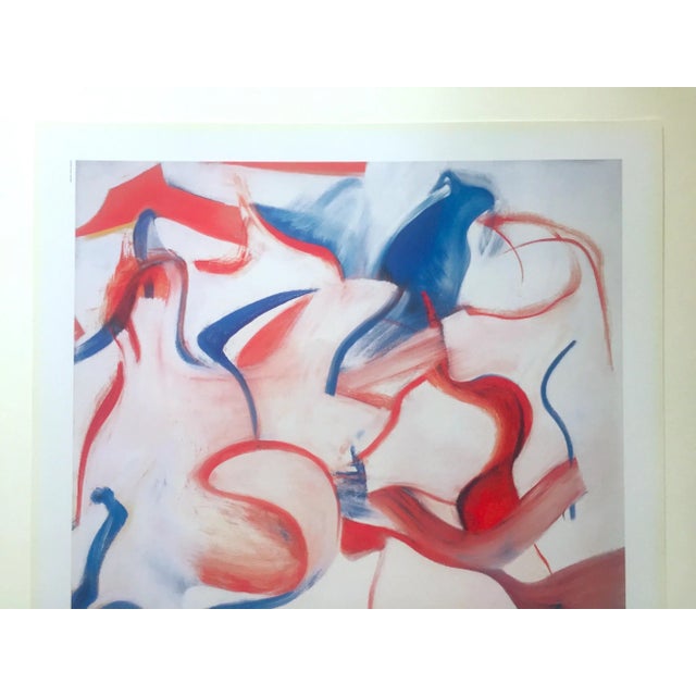 This Willem De Kooning " The Last Beginning " rare vintage 2007 offset lithograph print Abstract Expressionist exhibition...