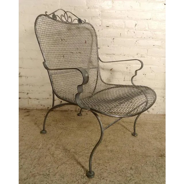 Metal Vintage Industrial Metal Chairs - A Pair For Sale - Image 7 of 8