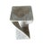 Late 20th Century Organic Modern Hand-Carved Bleached Mahogany Pedestal Side Table For Sale - Image 5 of 8