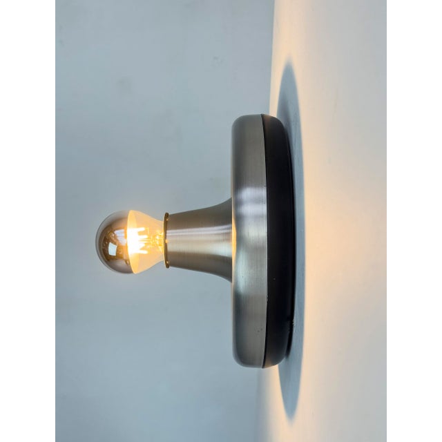 Black Vintage Space Age Wall Sconce, 1960s For Sale - Image 8 of 16