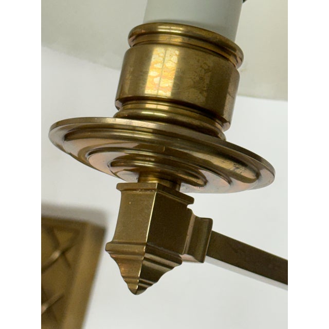 Brass Alexa Hampton for Visual Comfort Signature Collection Gene Swing Arm Sconces, Pair For Sale - Image 8 of 12