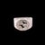 1990s 1990s Gucci Estate Sterling Silver Ring Size 8.5, 15 mm Height 17.9 Grams For Sale - Image 5 of 7
