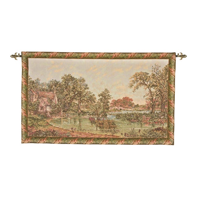 The Haywain Loom Woven Tapestry - 84 X 142 Cm (2'9" X 4'8") - Requires Rod Size 4 For Sale