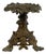 Art Nouveau Backsplash Stand in Metal with Vineyard Grape Leaf Decorations, 1890s For Sale