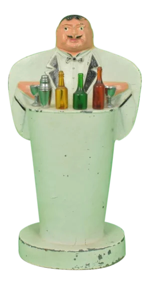 French Lead Bartender with Spear Garnish Cocktail Holders - Set of 6