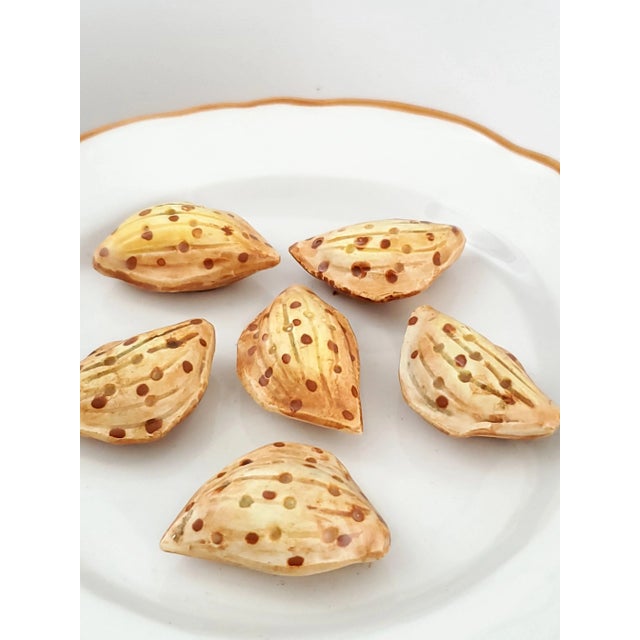 Beige Large Vintage Jar Trompe l'Oeil Plates & Walnuts Christine Viennet Style For Sale - Image 8 of 12