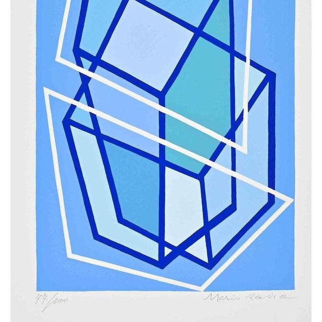 Screen print on paper, realized by the Italian artist Mario Radice and published in 1964 by La Nuova Foglio. Hand-signed...