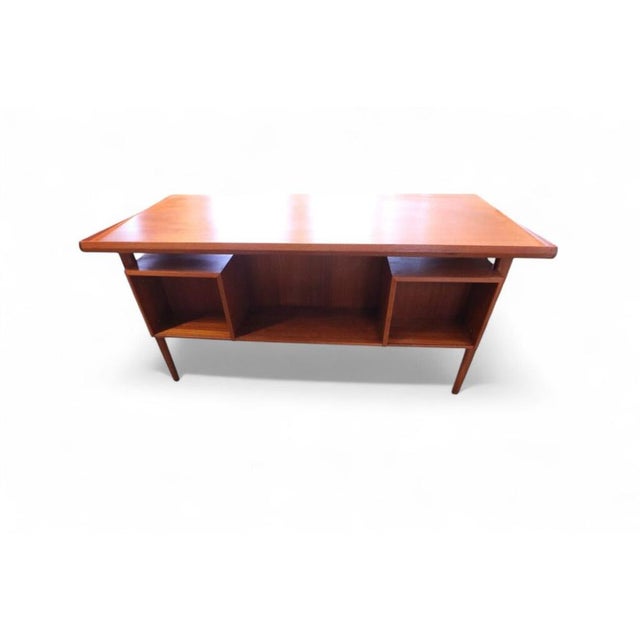 Peter Løvig Nielsen Teak Desk with Bookshelf by Peter Løvig Nielsen for Hedensted Møbelfabrik, 1960s For Sale - Image 4 of 18