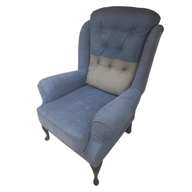 Vintage Wingback Lounge Chair, 1990s For Sale - Image 17 of 17