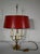 Louis XVI Style Brass Bouillotte Lamp with Red Lampshade, 1890s For Sale - Image 18 of 18