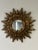 Wood Rare 1940s French Big 24" Convex Gold Gilt Sunburst Starburst Mirror For Sale - Image 7 of 10