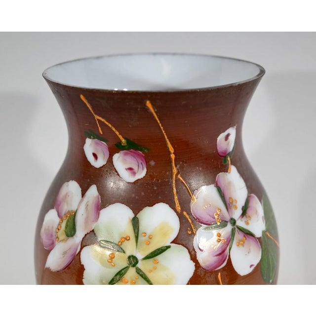 Ceramic Art Nouveau Brown Porcelain Vase, 1900s For Sale - Image 7 of 18