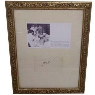 Jonas Salk Autograph & Photograph For Sale