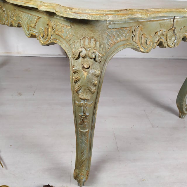 Louis XV Style Patinated Console Table, 1930s For Sale - Image 15 of 18