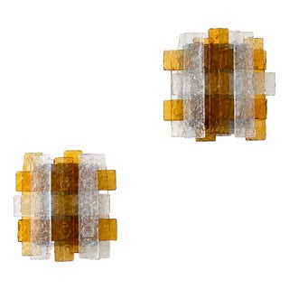 Vintage Wall Lamps by Albano Poli for Poliarte, 1970s, Set of 2 For Sale