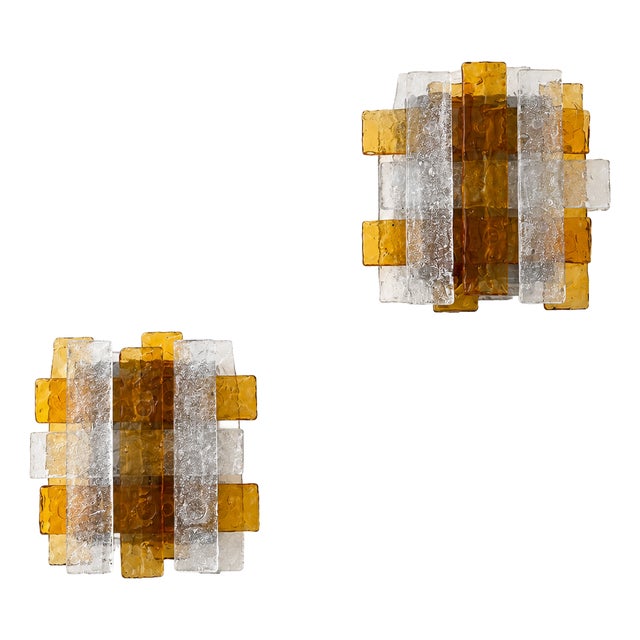 Vintage Wall Lamps by Albano Poli for Poliarte, 1970s, Set of 2 For Sale