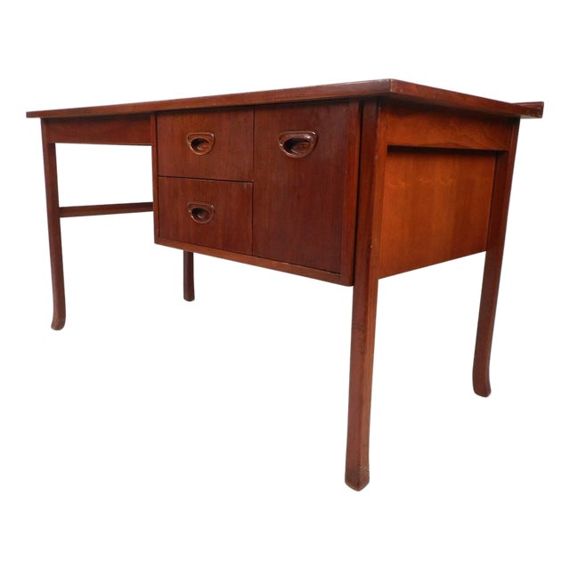 Mid 20th Century Mid-Century Modern Danish Teak Desk For Sale