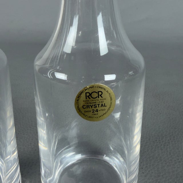 Metal 800 Silver and Crystal Oil and Condiment Cruet Set from Calegaro, 1970s For Sale - Image 7 of 18