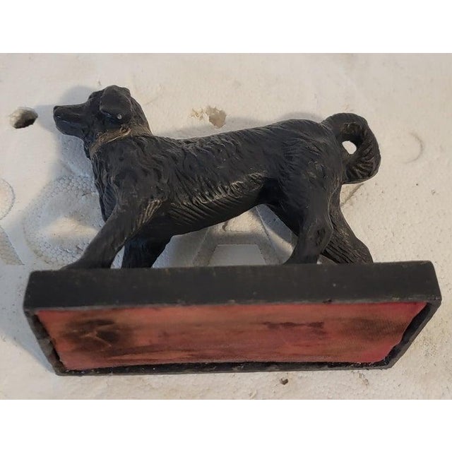 1930s 1930s Dog Bronze Door Stop For Sale - Image 5 of 6