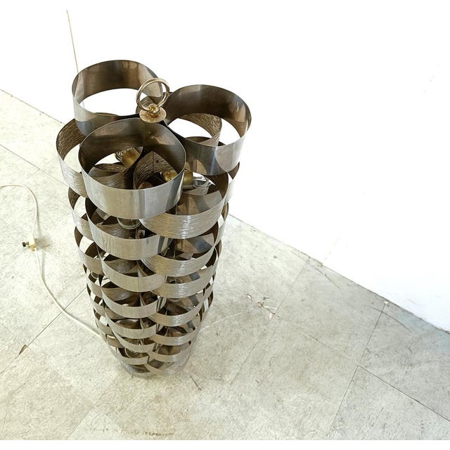 1970s Vintage Floor Lamp attributed to Gaetano Sciolari, 1970s For Sale - Image 5 of 12