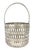 International Silver Vintage International Silver Silver-Plated Oval Pierced Basket With Swing Handle — Traditional / English Country / Cottage For Sale - Image 4 of 13