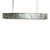 Italian Suspension Lamp With 4 Lights and Chromed Metal Structure. Matte and Murano Glass, 1990 For Sale