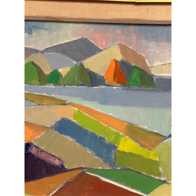 Yngve Andersson, Fractured Horizon, 1960s, Oil on Canvas For Sale - Image 9 of 17