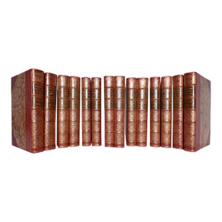 Late 19th Century Antique Volume Set "Lady Jackson's Works", Bound by Mudie - Set of 14 For Sale