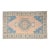 Mid 20th Century Soft Peach, Denim Blue, and Cream Medallion Area Rug For Sale