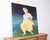 French Provincial Ira Yeager 20th C. Woman in Yellow Oil Canvas Painting 5.5 Ft For Sale - Image 3 of 18
