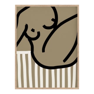 Contemporary Female Drawing Giclee Print For Sale