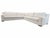 Wood Rh Modena Track Arm Left-Arm Bench-Cushion L-Sectional – Perennials Performance Textured Linen Weave in Mist For Sale - Image 7 of 18