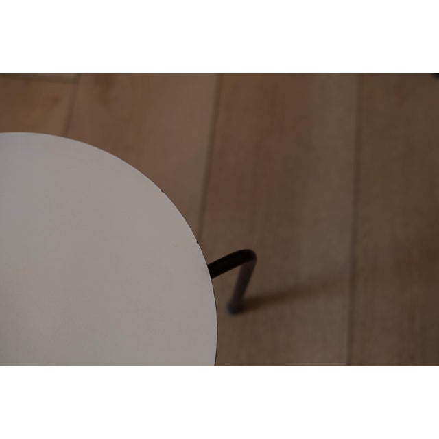 Wood Set of Three Mid Century California Modern Nesting Round Tripod End Tables For Sale - Image 7 of 11