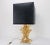 Pied de lamp sculptural in gilded bronze and quartz evoking sea rocks attributed to Claude Victor Boeltz (born in 1937)...