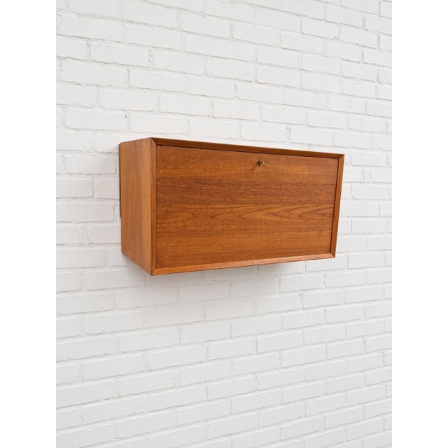 Brown Teak Bar Cabinet by Poul Cadovius for CADO, 1960s For Sale - Image 8 of 11