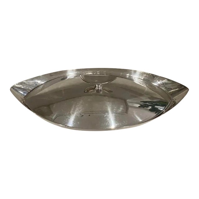 Gorham by Maestri Silver Plate Diamond Serving Bowl Covered Dish For Sale