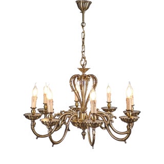 Spanish Bejorama Eight-Armed Chandelier For Sale