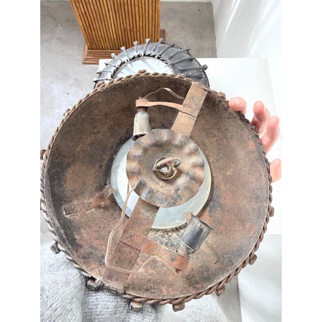 Brutalist Nail Wall Sconces, 1950s, Set of 2 For Sale - Image 18 of 18