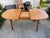 Vintage Mid Century Teak Butterfly Leaf Dining Table – Drop Leaf Oval Table Needs Restoration For Sale - Image 4 of 12