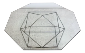 Milo Baughman for Directional Geometric Bronze Coffee Table