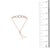 10K Rose Gold over .925 Sterling Silver 1/10 Cttw Round-Cut Diamond Heart Link Adjustable Bolo Bracelet (H-I Color, I2-I3 Clarity) - 6"-9" Adjustable For Sale In New York - Image 6 of 6