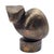 This solid bronze cat sculpture is a signed work by Lies Ketterer 1905-1976, featuring a hand-incised artist signature...