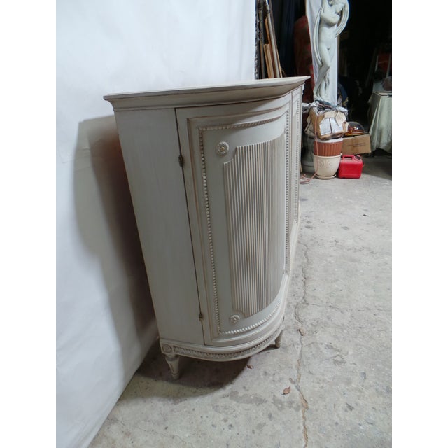 Wood Swedish Gustavian Style 3 Door Sideboard For Sale - Image 7 of 11