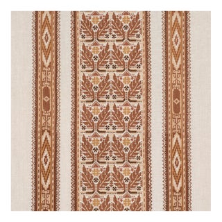 Schumacher Ayla Embroidery Fabric In Spice For Sale